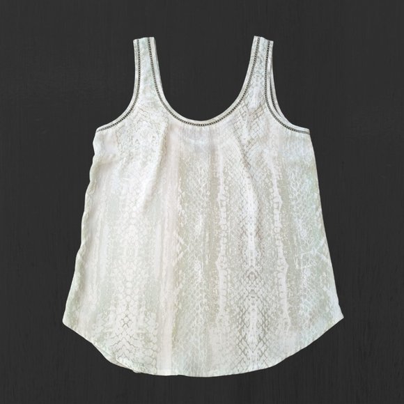 GARAGE Snake Print Tank grey/green - Size XS - Picture 1 of 5